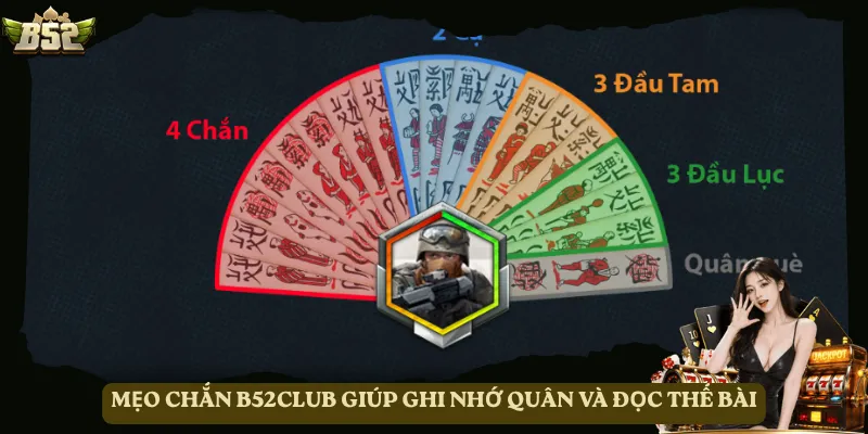 Mẹo Chắn B52club giúp ghi nhớ quân và đọc thế bài